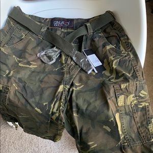 Camo cargo shorts